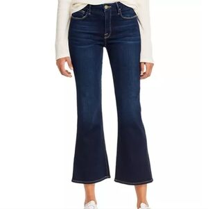 FRAME Le Crop Mini Boot Jeans in Cabana Size 27